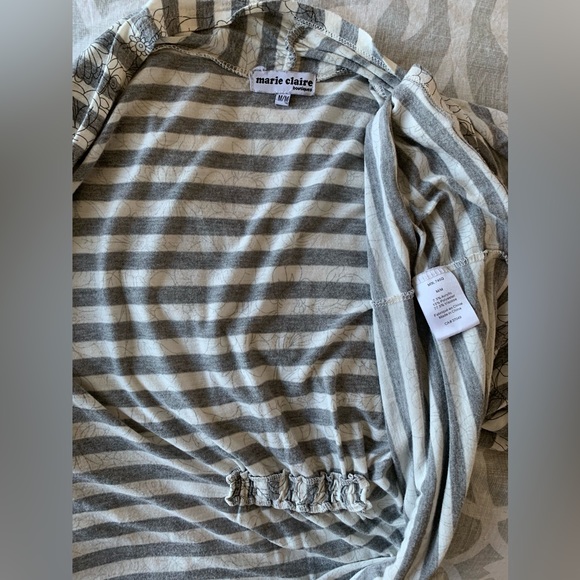 Striped, open cardigan (long) - Picture 4 of 5